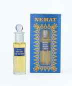 Attar Shaahi Ruh Kewra perfume oil bottle with decorative blue box