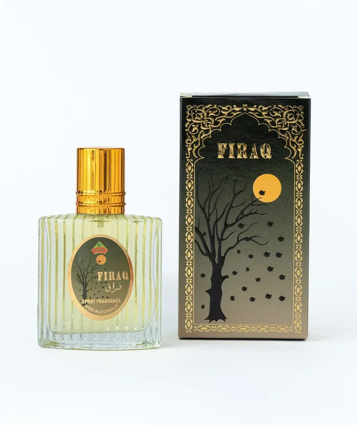 FIRAQ spray fragrance non-alcoholic perfume bottle with matching decorative box
