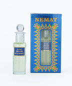 Attar Shaahi My Choice perfume oil in clear glass bottle with decorative blue box