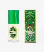 Ehsaas spray perfume bottle with green cap and matching decorative box