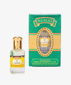 Kashish attar perfume bottle with gold cap and matching decorative box